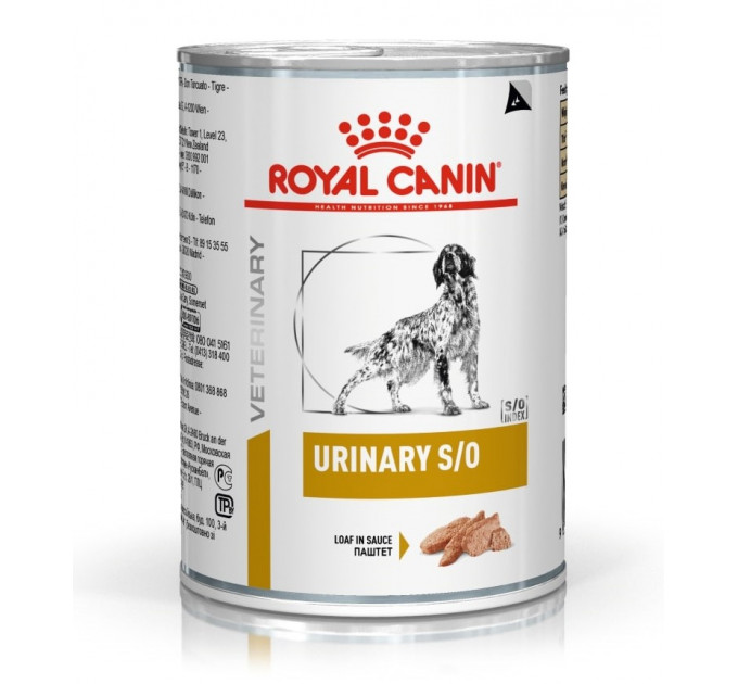 Паштет Royal Canin Urinary S/O при мочекаменной болезни у собак 410г