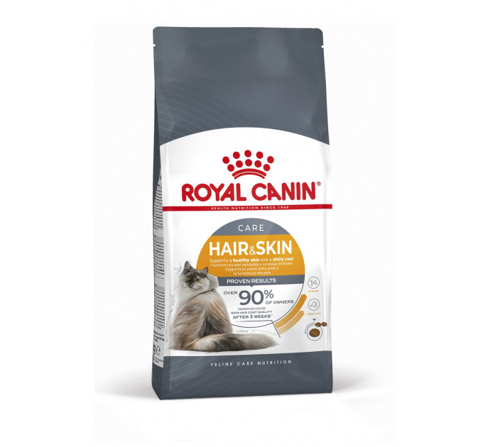 Royal Canin Hair & Skin Сухой корм для кошек, поддержания здоровья кожи и блеска шерсти 10кг