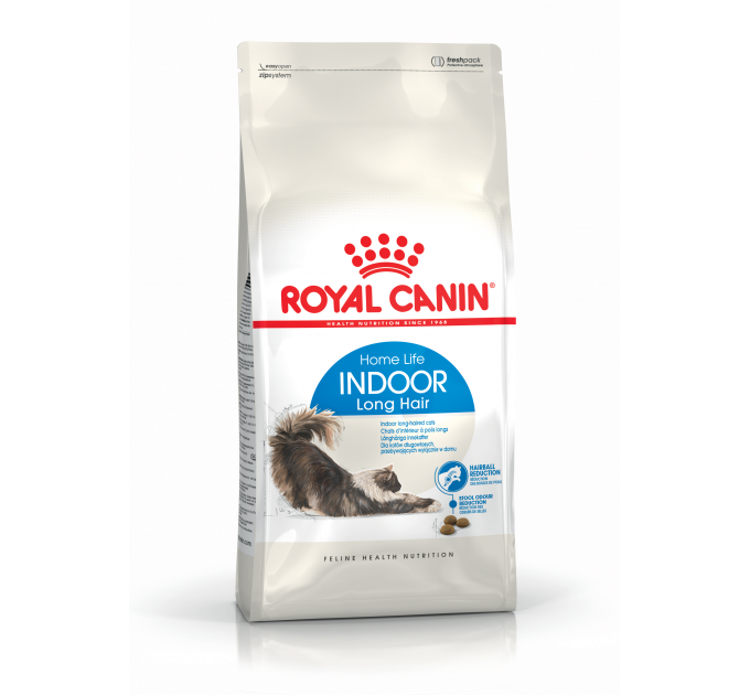 Royal Canin Indoor Long Hair Сухой корм для длинношерстных кошек постоянно живущих в помещении 2кг