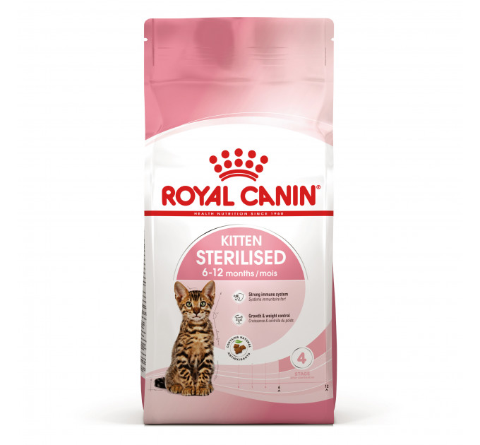 Royal Canin Kitten Sterilised Сухой корм для стерилизованных котят до 12 месяцев 2кг