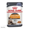 Паучі Royal Canin Hair & Skin для кішок для підтримки здоров'я шкіри та блиску шерсті, шматочки в желе 85г