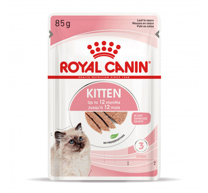 Паучі Royal Canin Kitten Instinctive для кошенят від 4 до 12 місяців, паштет 85г