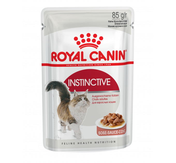 Паучи Royal Canin Instinctive Sauce для кошек, кусочки в соусе 85г