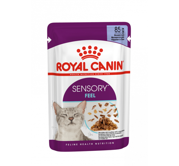 Паучі Royal Canin Sensory Feel Jelly для вибагливих котів, шматочки в желе 85г