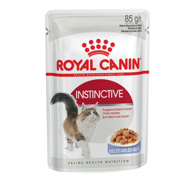 Паучи Royal Canin Instinctive Jelly для кошек, кусочки в желе 85г