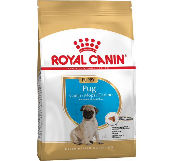 Royal Canin Pug Puppy Сухой корм для щенков мопса до 10 месяцев 1,5кг