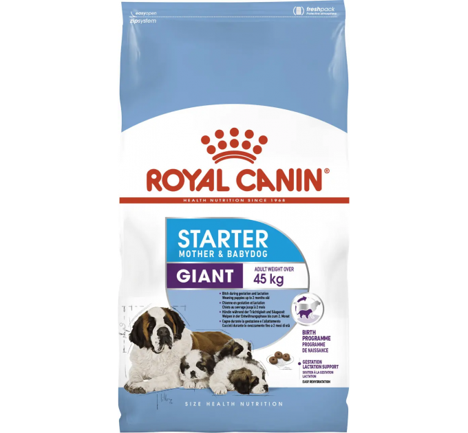 Royal Canin Giant Starter Сухой корм для беременных собак гигантских пород и щенков до 2-х месяцев 15 кг