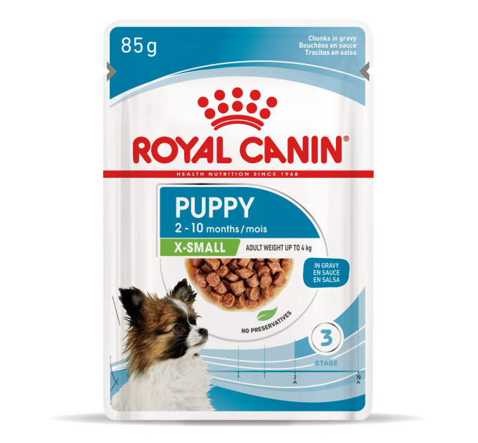 Паучі Royal Canin Xsmall Puppy для цуценят мініатюрних порід 85г