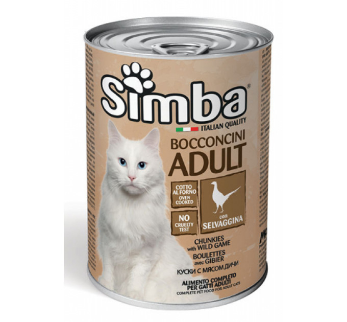 SIMBA CAT WET консерва для кошек с дичью 415г