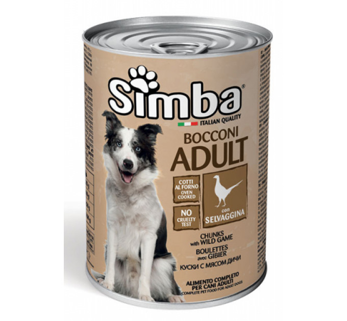 SIMBA DOG WET консерва для собак с дичью 415г