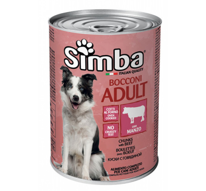 SIMBA DOG WET консерва для собак с говядиной 415г
