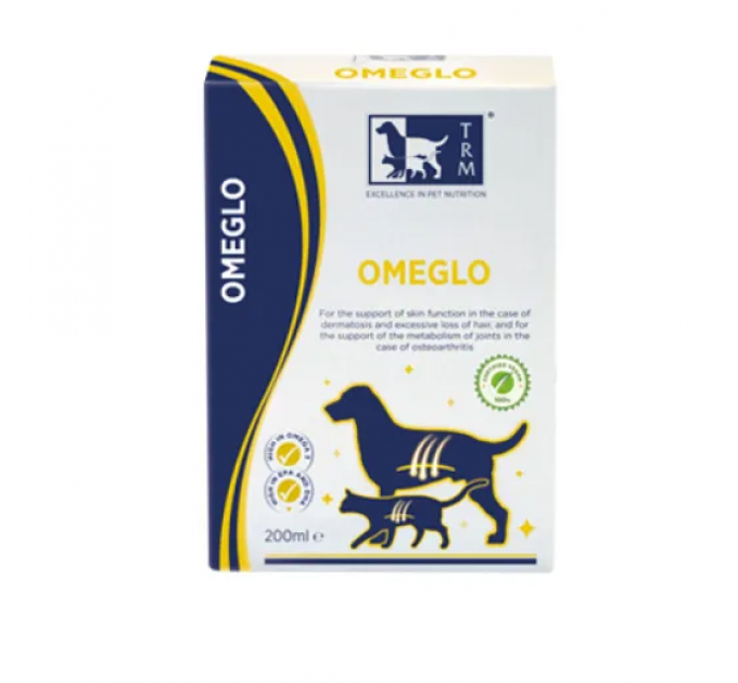 TRM Omeglo Дієтична добавка для підтримки функції шкіри та метаболізму суглобів для котів та собак 200 мл