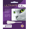 Ultimate Капли для кошек 1-4кг против блох, клещей, вшей и власоедов