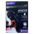 Unicum COMPLEX - краплі для собак 30-60кг проти гельмінтів, бліх та кліщів на холку (упак.4шт.)