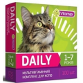 Мультивитаминный комплекс Vitomax Daily для кошек от 1 до 7 лет, 100 табл.