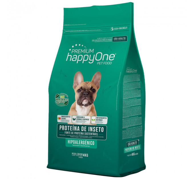 Гипоаллергенный сухой корм happyOne с протеином насекомых Premium Adult Dog Insect Protein 4кг